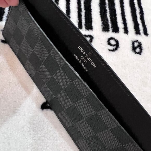Louis Vuitton Black Damier Graphite Long Card Holder Wallet case - Picture 5 of 12